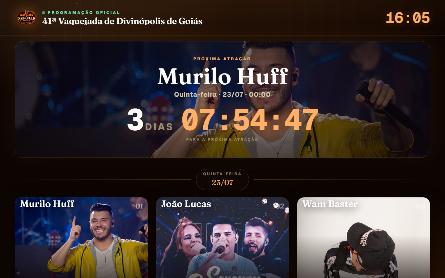 Painel / Telão ao vivo
